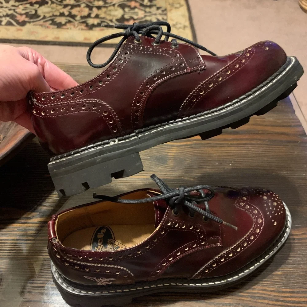 SOLD!  Sz 8 Vintage John Fluevog Angel Soles Oxford Shoes - Picture 4 of 16